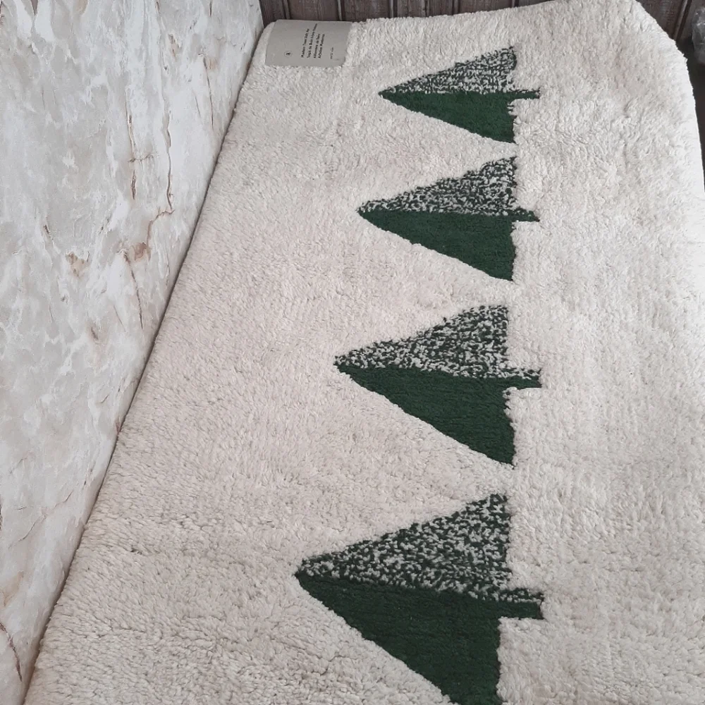 **West Elm Modern Trees Tufted Bath Rug